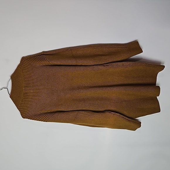 H&M large brown/tan extra long sweater - Picture 5 of 8